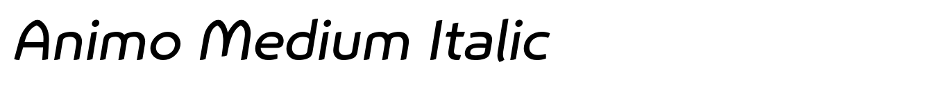 Animo Medium Italic image